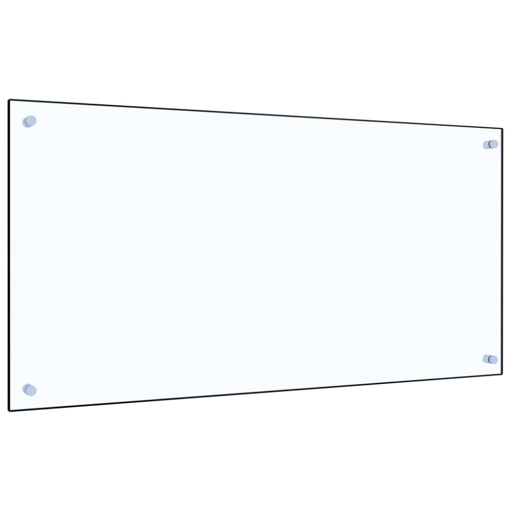 vidaXL Panou antistropi bucătărie transparent 100x50cm sticlă securiz.