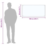 vidaXL Panou antistropi bucătărie transparent 100x50cm sticlă securiz. vidaXL Panou antistropi bucătărie transparent 100x50cm sticlă securiz.