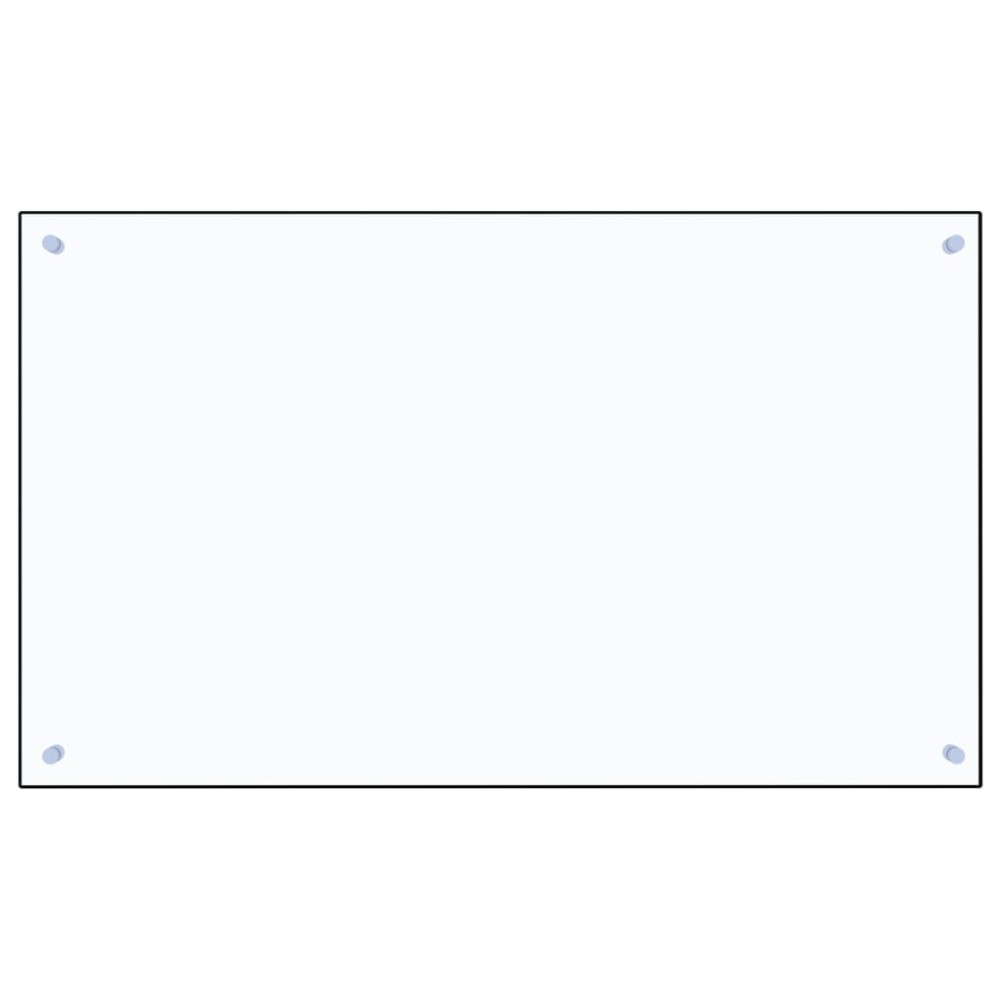 vidaXL Panou antistropi bucătărie transparent 100x60cm sticlă securiz.