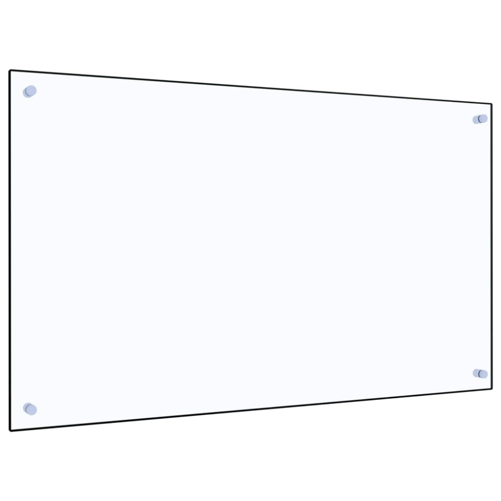 vidaXL Panou antistropi bucătărie transparent 100x60cm sticlă securiz.
