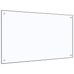 vidaXL Panou antistropi bucătărie transparent 100x60cm sticlă securiz. vidaXL Panou antistropi bucătărie transparent 100x60cm sticlă securiz.