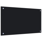 vidaXL Panou antistropi de bucătărie, negru 70x40 cm sticlă securizată vidaXL Panou antistropi de bucătărie, negru 70x40 cm sticlă securizată