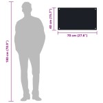 vidaXL Panou antistropi de bucătărie, negru 70x40 cm sticlă securizată vidaXL Panou antistropi de bucătărie, negru 70x40 cm sticlă securizată