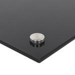 vidaXL Panou antistropi de bucătărie, negru 70x50 cm sticlă securizată vidaXL Panou antistropi de bucătărie, negru 70x50 cm sticlă securizată