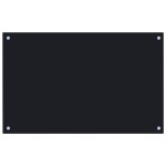 vidaXL Panou antistropi de bucătărie, negru 80x50 cm sticlă securizată vidaXL Panou antistropi de bucătărie, negru 80x50 cm sticlă securizată