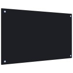 vidaXL Panou antistropi de bucătărie, negru 80x50 cm sticlă securizată vidaXL Panou antistropi de bucătărie, negru 80x50 cm sticlă securizată