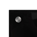 vidaXL Panou antistropi de bucătărie, negru 80x50 cm sticlă securizată vidaXL Panou antistropi de bucătărie, negru 80x50 cm sticlă securizată