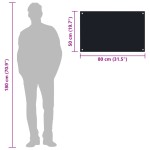 vidaXL Panou antistropi de bucătărie, negru 80x50 cm sticlă securizată vidaXL Panou antistropi de bucătărie, negru 80x50 cm sticlă securizată
