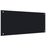 vidaXL Panou antistropi de bucătărie, negru 90x40 cm sticlă securizată vidaXL Panou antistropi de bucătărie, negru 90x40 cm sticlă securizată