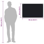 vidaXL Panou antistropi de bucătărie, negru 90x60 cm sticlă securizată vidaXL Panou antistropi de bucătărie, negru 90x60 cm sticlă securizată
