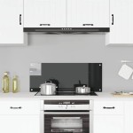 vidaXL Panou antistropi de bucătărie, negru 100x40cm sticlă securizată vidaXL Panou antistropi de bucătărie, negru 100x40cm sticlă securizată