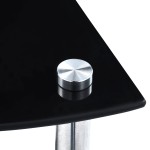 vidaXL Raft cu 3 niveluri, negru, 30 x 30 x 67 cm, sticlă securizată vidaXL Raft cu 3 niveluri, negru, 30 x 30 x 67 cm, sticlă securizată