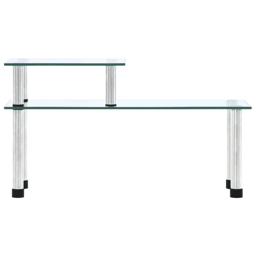 vidaXL Raft de bucătărie, transparent, 45x16x26 cm, sticlă securizată