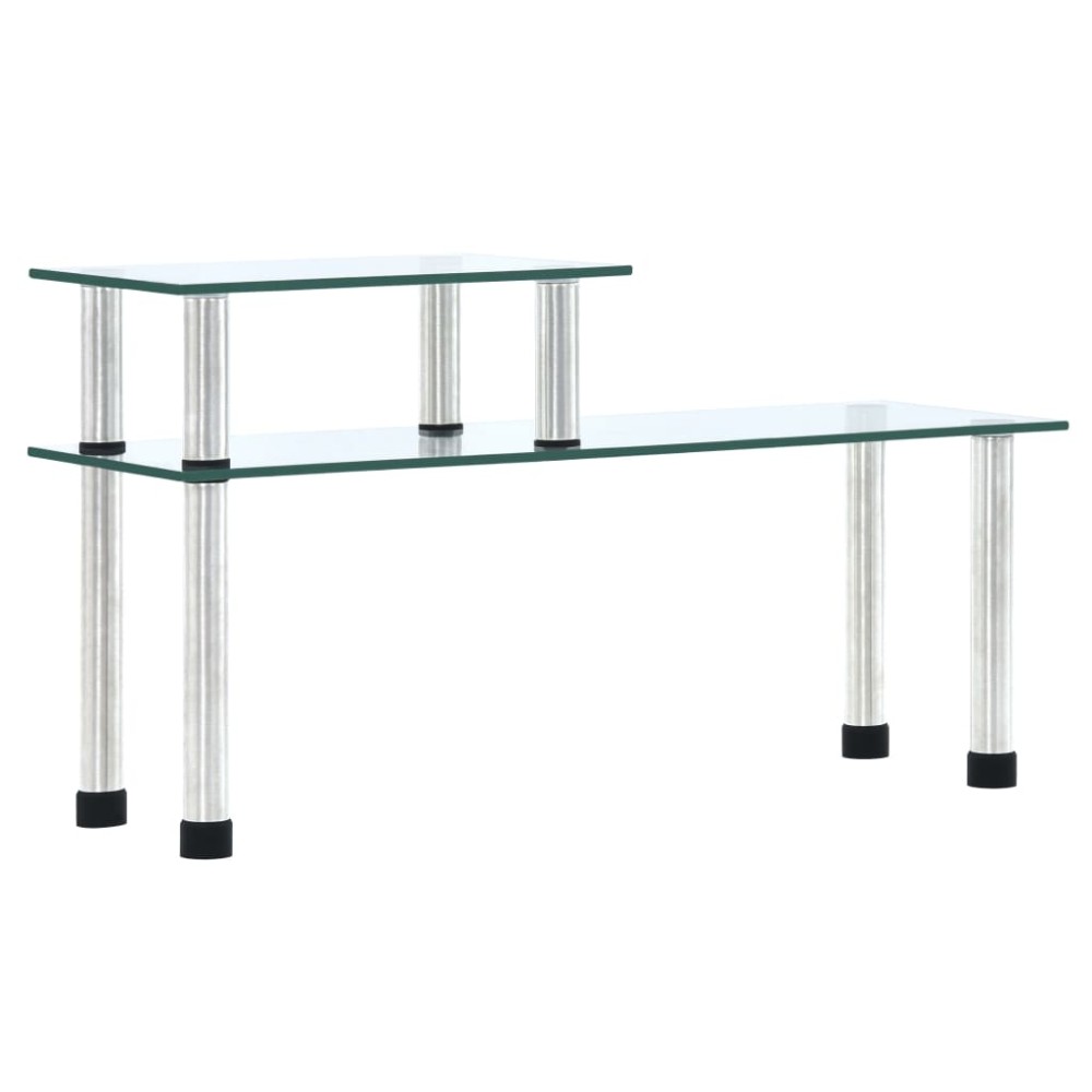 vidaXL Raft de bucătărie, transparent, 45x16x26 cm, sticlă securizată