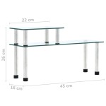 vidaXL Raft de bucătărie, transparent, 45x16x26 cm, sticlă securizată vidaXL Raft de bucătărie, transparent, 45x16x26 cm, sticlă securizată
