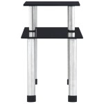 vidaXL Raft de bucătărie, negru, 45x16x26 cm, sticlă securizată vidaXL Raft de bucătărie, negru, 45x16x26 cm, sticlă securizată