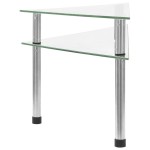 vidaXL Raft de bucătărie transparent, 49,5x35x19 cm, sticlă securizată vidaXL Raft de bucătărie transparent, 49,5x35x19 cm, sticlă securizată
