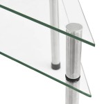 vidaXL Raft de bucătărie transparent, 49,5x35x19 cm, sticlă securizată vidaXL Raft de bucătărie transparent, 49,5x35x19 cm, sticlă securizată