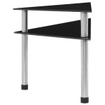 vidaXL Raft de bucătărie negru, 49,5x35x26 cm, sticlă securizată vidaXL Raft de bucătărie negru, 49,5x35x26 cm, sticlă securizată