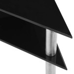 vidaXL Raft de bucătărie negru, 49,5x35x26 cm, sticlă securizată vidaXL Raft de bucătărie negru, 49,5x35x26 cm, sticlă securizată