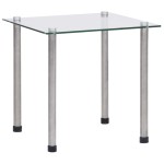 vidaXL Mese suprapuse, 3 buc., transparent, sticlă securizată