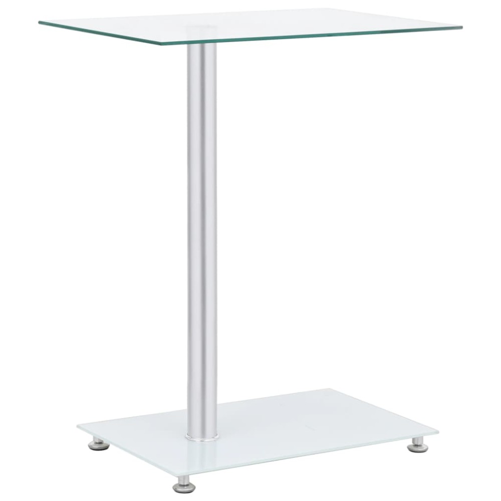 vidaXL Masă laterală formă U transparent 45x30x58 cm sticlă securizată