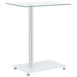 vidaXL Masă laterală formă U transparent 45x30x58 cm sticlă securizată vidaXL Masă laterală formă U transparent 45x30x58 cm sticlă securizată