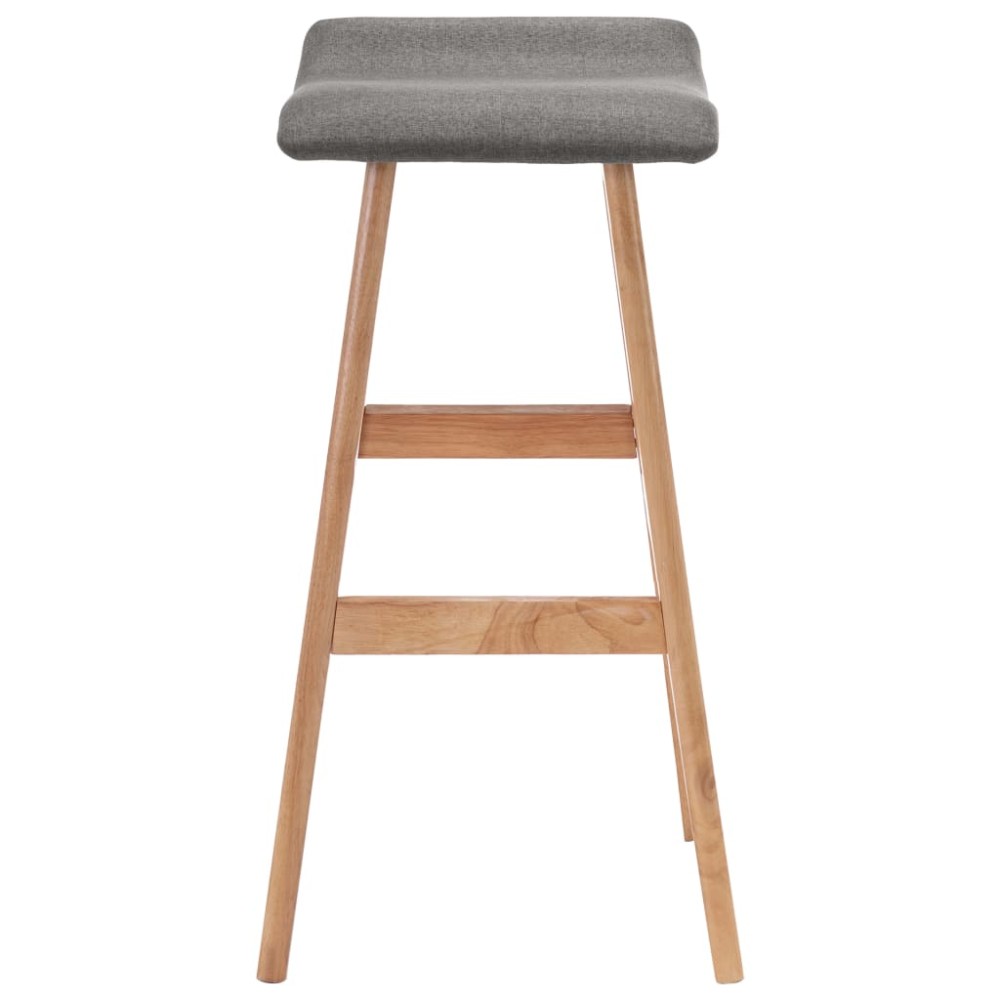 vidaXL Scaun de bar, gri închis, material textil