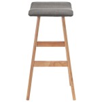 vidaXL Scaun de bar, gri închis, material textil vidaXL Scaun de bar, gri închis, material textil