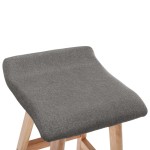 vidaXL Scaun de bar, gri închis, material textil vidaXL Scaun de bar, gri închis, material textil