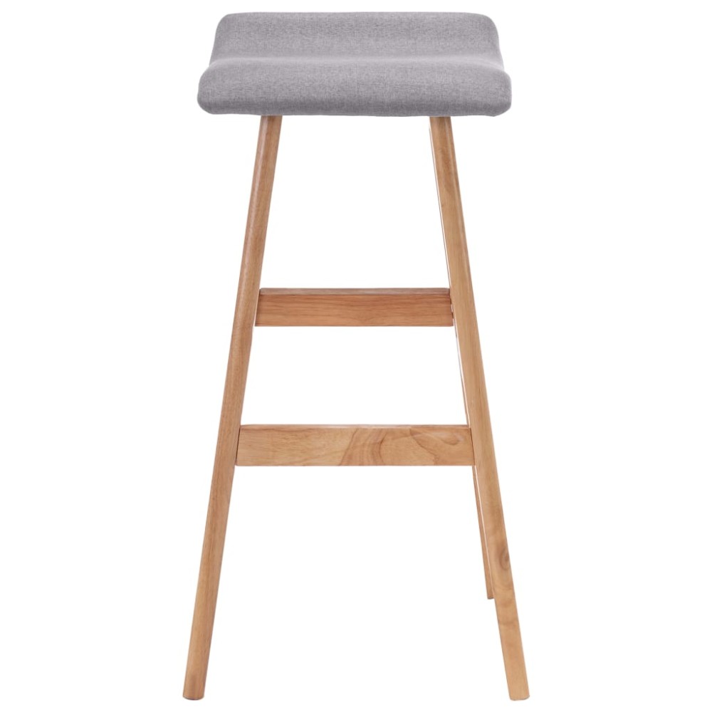 vidaXL Scaun de bar, gri deschis, material textil