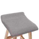 vidaXL Scaun de bar, gri deschis, material textil