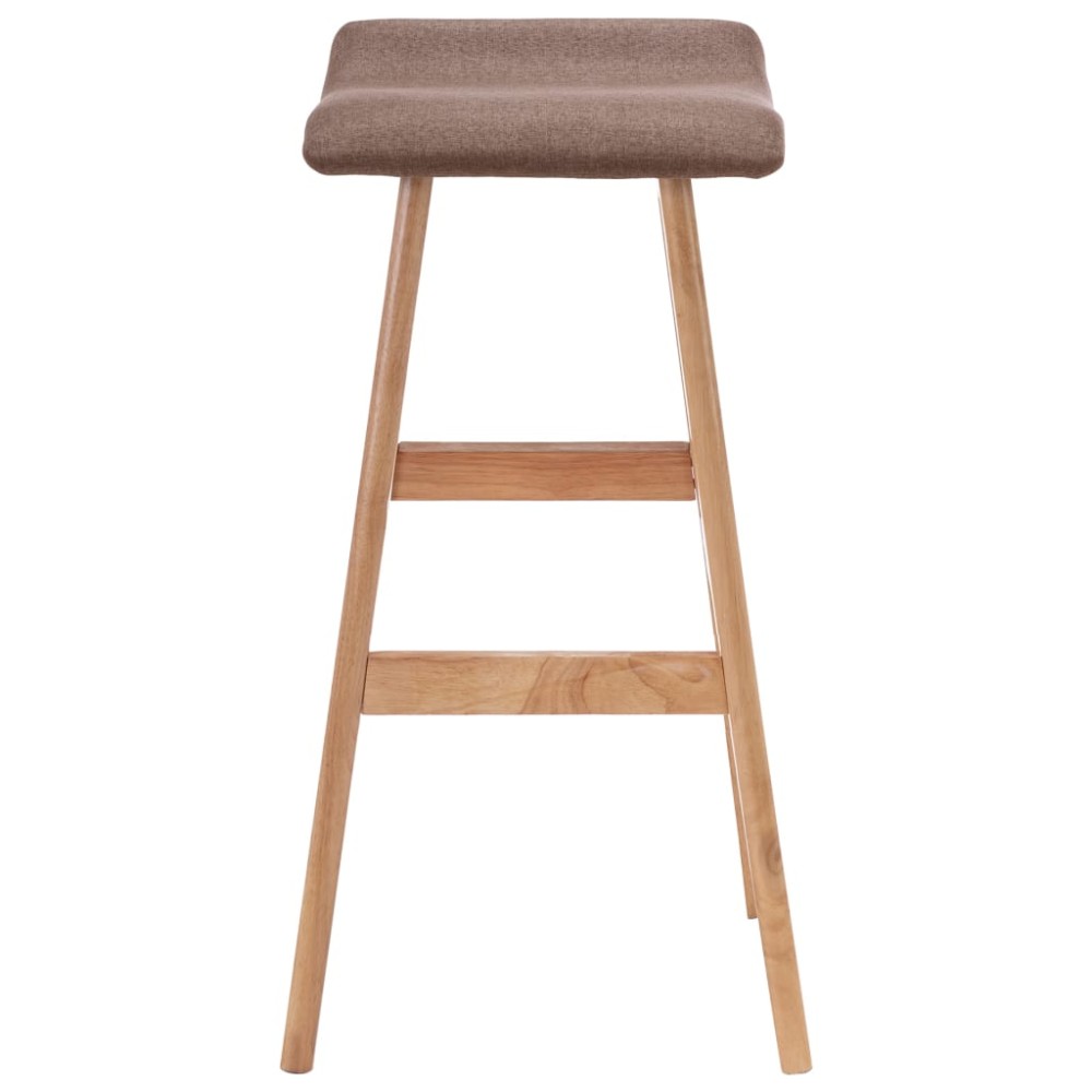 vidaXL Scaun de bar, gri taupe, material textil