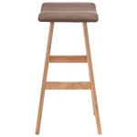 vidaXL Scaun de bar, gri taupe, material textil vidaXL Scaun de bar, gri taupe, material textil