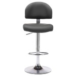 vidaXL Scaun de bar, gri, piele ecologică vidaXL Scaun de bar, gri, piele ecologică