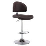 vidaXL Scaun de bar, maro, piele ecologică vidaXL Scaun de bar, maro, piele ecologică