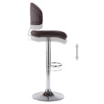 vidaXL Scaun de bar, maro, piele ecologică vidaXL Scaun de bar, maro, piele ecologică