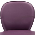 vidaXL Scaune de bar cu brațe, 2 buc., violet, piele ecologică vidaXL Scaune de bar cu brațe, 2 buc., violet, piele ecologică