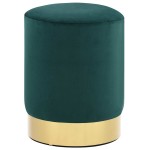 vidaXL Taburet, verde închis și auriu, catifea 28 x 36 cm vidaXL Taburet, verde închis și auriu, catifea 28 x 36 cm