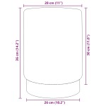 vidaXL Taburet, mov și auriu, catifea 28 x 36 cm