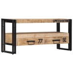 vidaXL Comodă TV, 100 x 30 x 45 cm, lemn masiv de mango