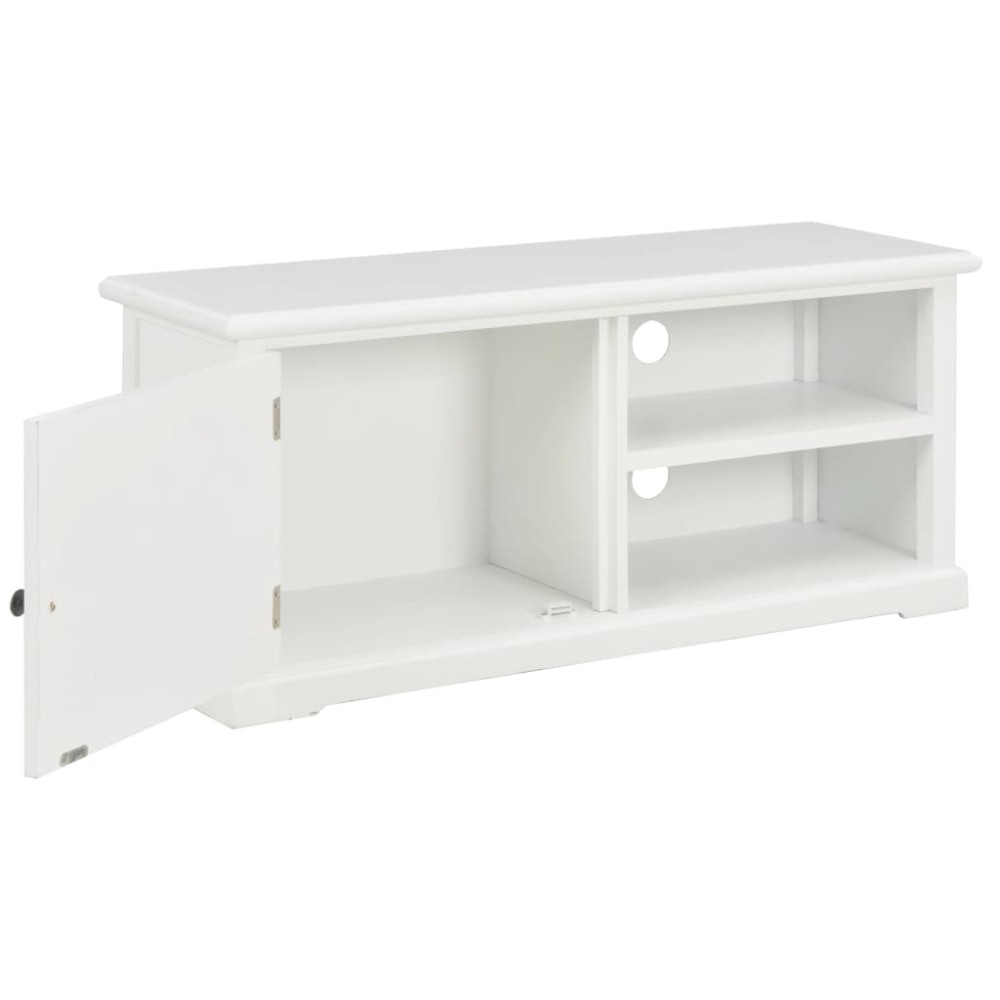 vidaXL Comodă TV, alb, 90x30x40 cm, lemn