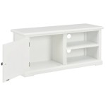 vidaXL Comodă TV, alb, 90x30x40 cm, lemn vidaXL Comodă TV, alb, 90x30x40 cm, lemn
