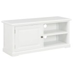 vidaXL Comodă TV, alb, 90x30x40 cm, lemn vidaXL Comodă TV, alb, 90x30x40 cm, lemn