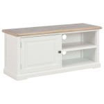 vidaXL Comodă TV, alb, 90x30x40 cm, lemn vidaXL Comodă TV, alb, 90x30x40 cm, lemn
