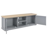 vidaXL Comodă TV, gri, 120 x 30 x 40 cm, lemn vidaXL Comodă TV, gri, 120 x 30 x 40 cm, lemn