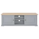 vidaXL Comodă TV, gri, 120 x 30 x 40 cm, lemn vidaXL Comodă TV, gri, 120 x 30 x 40 cm, lemn