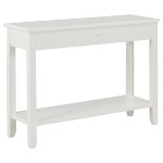vidaXL Masă consolă, alb, 110 x 35 x 80 cm, lemn vidaXL Masă consolă, alb, 110 x 35 x 80 cm, lemn