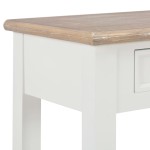 vidaXL Masă consolă, alb, 110 x 35 x 80 cm, lemn vidaXL Masă consolă, alb, 110 x 35 x 80 cm, lemn