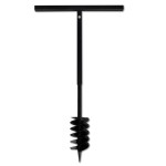 Burghiu de sol cu mâner 120 mm cu tub prelungitor 13 m, oțel Burghiu de sol cu mâner 120 mm cu tub prelungitor 13 m, oțel